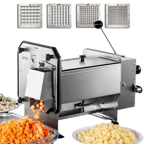 Outils Hachoir à légumes et Coupe-légumes 200 W Trancheuse électrique avec Lames Robot culinaire et mixeur en Acier Inoxydable pour Fruits pour Usage Domestique et Commercial