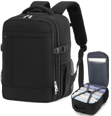 Lossga Mochila Viaje Cabina Avion 45x36x20 para Easyjet Mochilas de Viaje Pequeña Equipaje de Mano Bolsa Maleta Cabina con Bolsillo Antirrobo