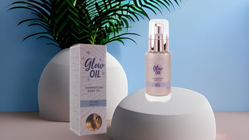 Glow Oil Pearl White – Schimmerndes Körperöl für einen strahlenden Teint Verleiht der Haut einen wunderschönen, zarten Schimmer in der Farbe Pearl White. 30ml