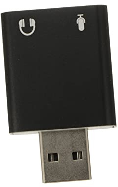 KOMBIUDA Adaptateur Audio USB Externe avec Prise Jack pour Microphone et Casque Compatible Pc et Ordinateurs Portables