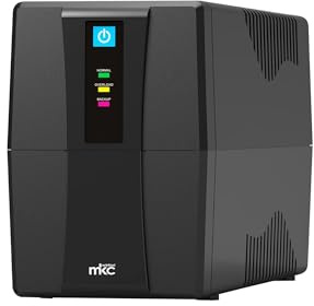 Gruppo di Continuità UPS 650VA Line Interactive Melchioni MK | Protezione da Blackout e Sovratensioni, Prese Schuko, Ideale per PC, Modem, DVR, Videosorveglianza