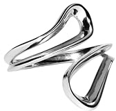 Purelei Journey Ring – Offener, größenverstellbarer Edelstahlring – 14K/18K vergoldet, wasserfestes Statement Schmuckstück, minimalistisch & stilvoll
