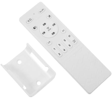Angoily Telecomando per Ventilatore da Soffitto in Plastica Bianco Funzione Memoria Intelligente e Interfaccia Facile, per Vacanze Estive in Grandi Spazi ed Eventi