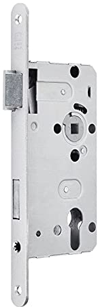 SOTECH Cerradura de puerta BKS Cerradura de cilindro de perfil Clase 2 Retroceso 55 mm parte delantera 20 mm DIN izquierda Distancia 72 mm Cerradura de puerta de casa Cerradura de embutir