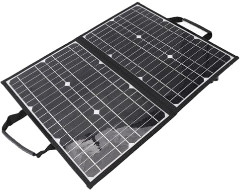 Panneau Solaire Pliable 60W, Sortie 18V DC, Port USB A, Port de Type C, Panneau Solaire Portable pour Téléphone Portable, Tablette, Camping en Plein Air, Panneau Solaire Pliable