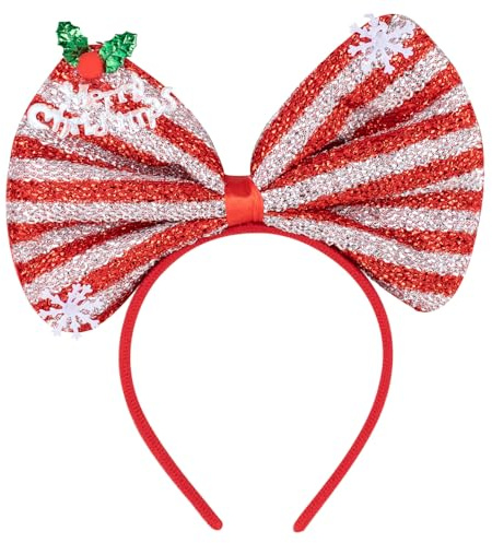 Arcjunys Hhaarreif Weihnachten Erwachsene Weihnachtshaarreifen Erwachsene Weihnachts Haarreif Haarreifen Weihnachten Stirnbänder Christmas Headbands für Weihnachten und Urlaubspartys