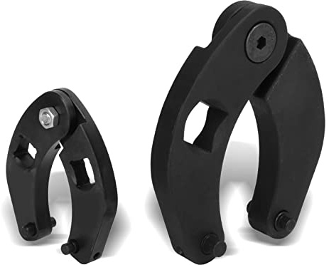 SIXRUN Llave para Tuercas de Prensaestopas Ajustable, Acero al Carbono, Accionamiento de 0,5 Pulgadas, Capacidad de 2 a 6 Pulgadas, Equipos Agrícolas y de Construcción