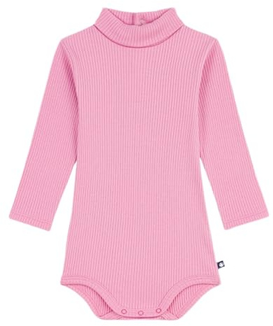 Petit Bateau Body bébé col roulé en coton uni