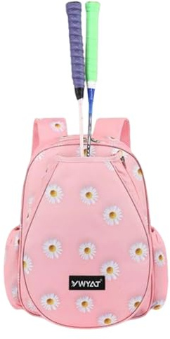 TentHome Sac a Dos Tennis Enfant Garcon Fille Etanche avec Compartiment Chaussure Sac de Sport Housse Raquette Tennis et Badminton pour Primaire