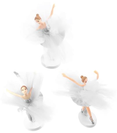 ERINGOGO 3sätze Ballett Mädchen Cupcake Toppers Teiliges Tüllrock Für Kuchen Kreative Party Deko Ergänzung Für Geburtstags Und Hochzeitstorten Stabil Und Ansprechend