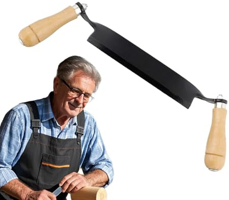 Strumento per la mano di sbarco per la lavorazione del legno, strumento per la rasatura dritto, taglierina da 8 pollici con manico in legno, taglierina da disegno, pelapatate per corteccia manuale per