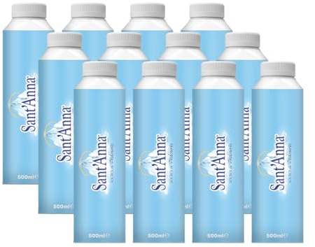 Sant'Anna Source de Pédourès Tetra Pak® Naturale 0,5L | Source de Pédourès, acqua minerale naturale di montagna, a bassa mineralizzazione | Confezione da 12 cartoni