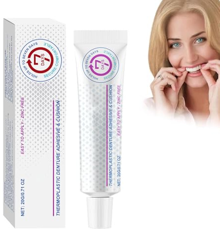 Adheza Dental Adhesive, Adheza Denture Fixative, Strong Hold Denture Adhesive Cream (1pc)