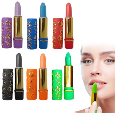 YAYNO 6 Pièces Couleur Magique Changeant Avec la Température Rouge à lèvres hydratant rose protecteur naturel Brillant à Lèvres Hydratant Lèvre Pulpeuse Ensemble Maquillage Pour Les Lèvres Longue
