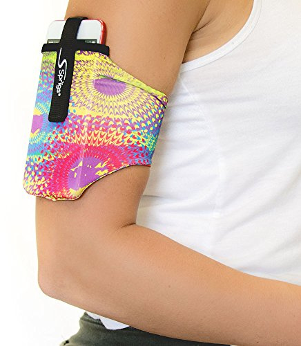 Sprigs Banjee Oberarm Handy Tasche Armband Joggen Sport Fitness Wandern Laufen Smartphone, 552, Farbe Multi, Größe M