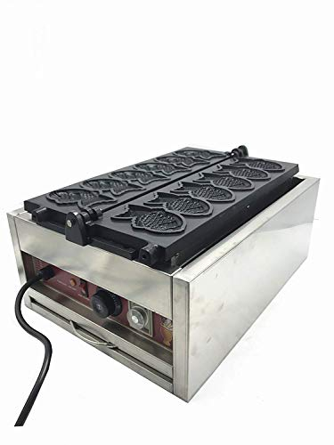 CGOLDENWALL NP-724 Waffeleisen Waffelmaschine mit Fisch Form Taiyaki Japan Stil 6 stücke Kommerziellen Waffeleisen Antihaft Elektrische Edelstahl CE Zertifikat 220 V