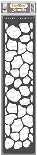 CrafTreat kucheen schablonen malen leinwand, holz, papier kunst, wand, boden, scrapbooking Und bullet journal -3X12 inches- wiederverwendbar giraffe skin grenze schablonen borders für handwerk