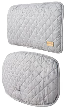 roba Sitzverkleinerer roba Style - Sitzkissen 2-teilig für alle Sit Up Hochstühle - Sitzpolster für Babyhochstuhl in Grau