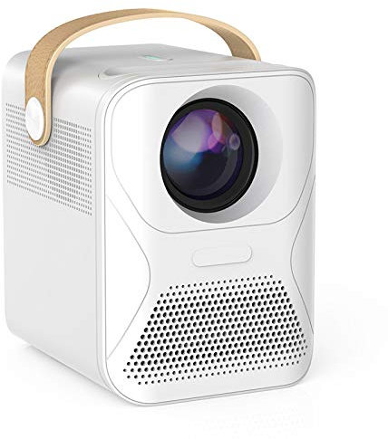 0℃ Outdoor Mini Proiettore, Supporta1080P Full HD Videoproiettore, Correzione della Distorsione Trapezoidale e Sistema Ottico Fuori ASSE, Compatibile con HDMI/USB/Smartphone/Computer/PS4