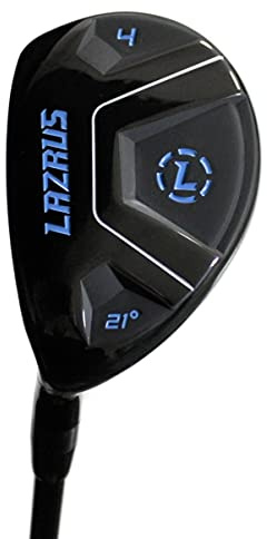 LAZRUS GOLF Premium hybridgolfklubbor för män – 2, 3, 4, 5,6,7,8,9, PW högerhand och vänsterhand enkel klubb, grafitaxlar, normal flex (män, LHB # 4)