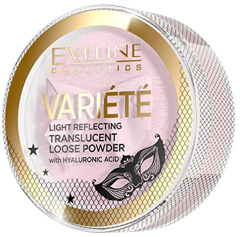 Eveline Cosmetics Variété Variété Soft Focus Mineral Loose Powder - Light-Reflecting, Hyaluronic Acid Enriched, Vegan, 6g