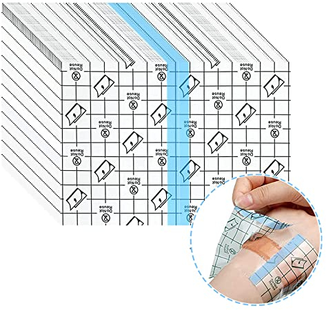 Vendaje Transparente Impermeable,Transparente Cinta Adhesiva Médica,Impermeable Cinta Adhesiva para Tatuajes,Vendaje transparente impermeable,Vendaje Transparente Rollo de Película,Cuidado De Heridas