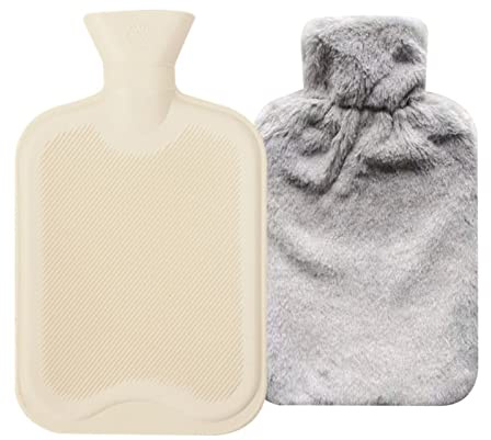 Wärmflasche, Kuschelweichem Fell Bezug 2l, Wärmflaschen, Warmflasche | Wärmeflaschen, Kalttherapie, Hand-Fußwärmer, Menstruationsbeschwerden (# - 1)