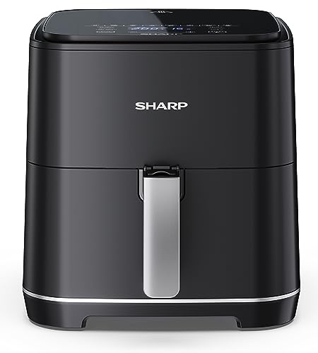 Friteuse sans huile SHARP - Airfryer 5,5L - 1650 W - 8 programmes - Noir