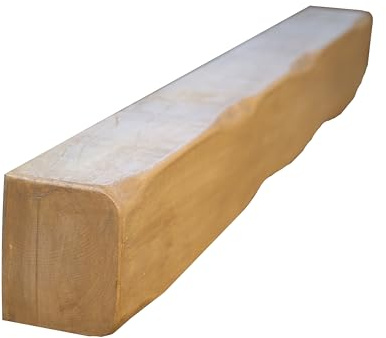 oakleys oak Solid Oak Beams for Fireplaces- Oak Floating Shelf for Home Decor- Rustic Shelves to Decorative Logs for Fireplace- Heavily Worked- Beam Size(90x12.5x10) Cm