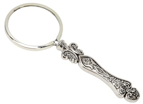 Lupe Retro, 3-fache Vergrößerung Handlupe Antik Leselupe mit Vergrößerungsglas Hohe Klarheit Leichtgewicht Lupe, für Senioren Lesen Inspektion Münzen Schmuck Hobbybeobachtung Ins