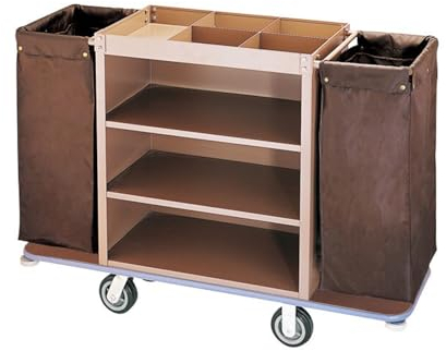 Hotel-Wäschewagen Hotel-Zimmerservice-Wagen Edelstahl-Trolley-Reinigungswagen Reinigungswagen Arbeitswagen