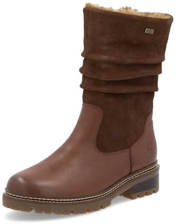 Remonte Damen Winterstiefel D0B80, Frauen Stiefel,lose Einlage,wasserabweisend,remonteTEX,Fellstiefel,gefüttert,Boots,Winterschuhe,braun (24),38 EU