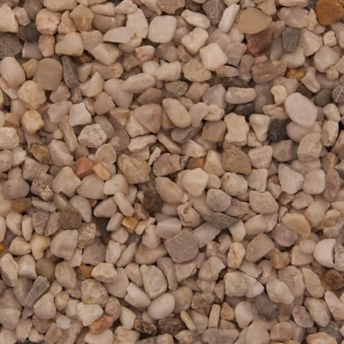 Dihl 4KG Nordic Aquatic Aquarium Gravel, 4-6mm Decorative Pea Gravel, Non-Toxic Natural Substrate. For Fish, Aquatic Reptiles, Arthropods, Crustacean and Amphibians, 4 KG