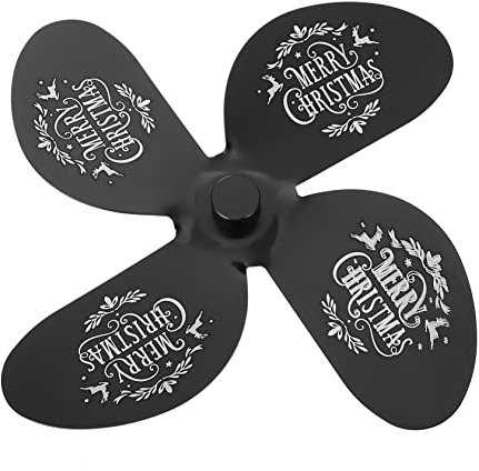JEWEDECO 1set Aluminum Fan Fireplace Fan Accessories Alloy Material Efficient Airflow for Heaters and Fireplaces for Home Use