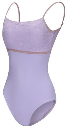 ModLatBal Women's Camisole Ballet Dance Leotards for Adult Gymnastics Bodysuit With Adjustable Straps