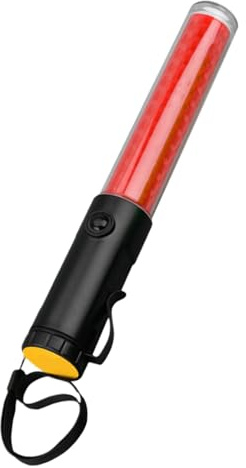 de circulation LED, feux de contrôle de la circulation aérienne, s lumineuses d'aéroport rechargeables, de contrôle de la circulation LED de 10 pouces avec Clip latéral, bâton de sécurité pour le cont