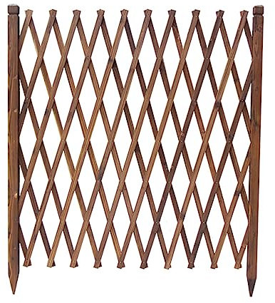 Clôture de jardin en bois pour plantes grimpantes - Treillis autoportant pour une utilisation en extérieur - Brise-vue pour sapin de Noël ou jardin