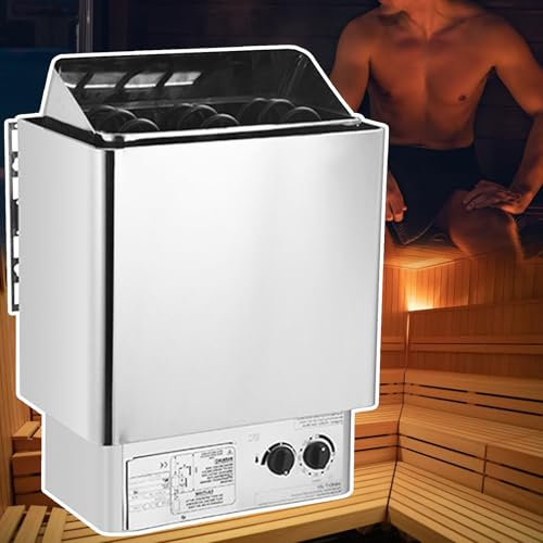 Sauna Steam Generator Stainless Steel Sauna Heater Portable Indoor Outdoor Sauna Heater Household Commercial Sauna Room Equipment for Shower in Home Professional Use,9KW