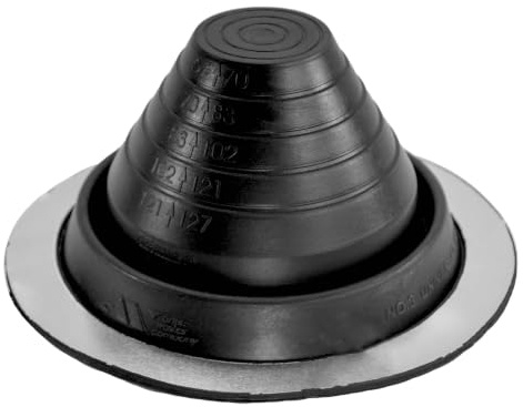 MASTER FLASH Passage de toit flexible - Joint EPDM - Bride anti-infiltration d'eau - Résistant aux températures - Protection de cheminée Tubes Câbles Panneaux