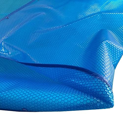 HSIRYAOHD Copertura per piscina solare rettangolare/quadrata, coperta riscaldante a bolle con occhielli, per piscine gonfiabili, piscine interrate (dimensioni: 4 m x 8 m)