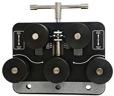 Heavy-Duty Alloy Brake Line Straightener with Double Bearing Casters for HVAC Auto Repair Workshop Use Stool Hold Mounted Pipe Straightener