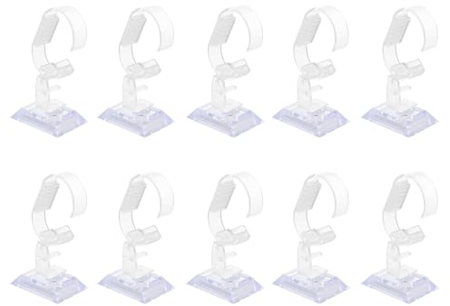 Vaguelly Espositore Orologi C Regolabile in ABS 10pezzi per Esposizione e Protezione di Bracciali e Orologi da Polso Design Innovativo per Vetrine