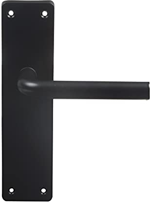 Amig 12615 | Poignée en aluminium avec plaque AL4P | 222 x 55 mm | Aluminium | Noir