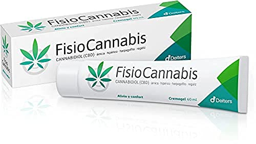 DEITERS - FisioCannabis 60 ml, Cremagel, Gel Recuperador Muscular, Pomada Antiinflamatoria, para Lesiones, Crema con Harpagofito, a base de CBD