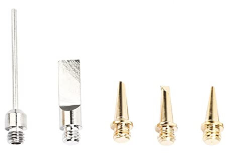 Punte per saldatura butano Accessori universali, 5 pezzi HS-1115K Punte di ricambio per saldatore per saldatura a gas Accessori universali per saldatura a gas