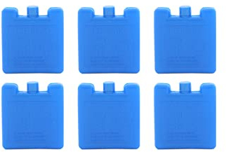 Capestore Set Wiederverwendbare Kühlakkus – Extra Flache Ice Packs 100 ml, Mini Kühlelemente für Lunchbox, Kühltasche & Thermo-Flaschenhalter – Ideal für Unterwegs, Schule & Büro (6)