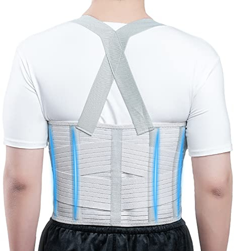 Solmyr Rib Injury Belt Chest Binder, Chest Brace Chest Compression Support Rib Bandage Wrap for Sternum Injuries, Sore or Bruised Ribs Support, Dislocated Ribs Protection, Pulled Muscle Pain