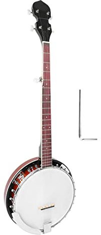 Banjo de 5 Cuerdas, Banjo de 5 Cuerdas Instrumento Musical de Cuerdas Profesional con Llave para Principiantes Adultos