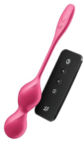 Satisfyer Love Birds 2 Connect App Liebeskugeln | Wasserdicht (IPX7) | rot | Vibrierender Beckenboden-Trainer | Inklusive Fernsteuerung durch Fernbedienung oder App | Sexspielzeug | Erotik