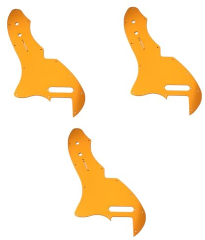 VICASKY 3stücke Gitarren Zubehör Gitarren Pickguard Für Thinline Re-issue Gitarre Langlebig Leicht Installieren Goldfarbener Für Musiker Und Gitarrenliebhaber